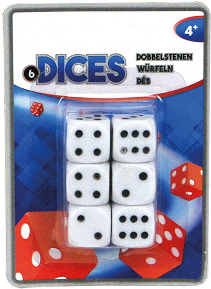 Dobbelset Dobbelstenen 6 Stuks