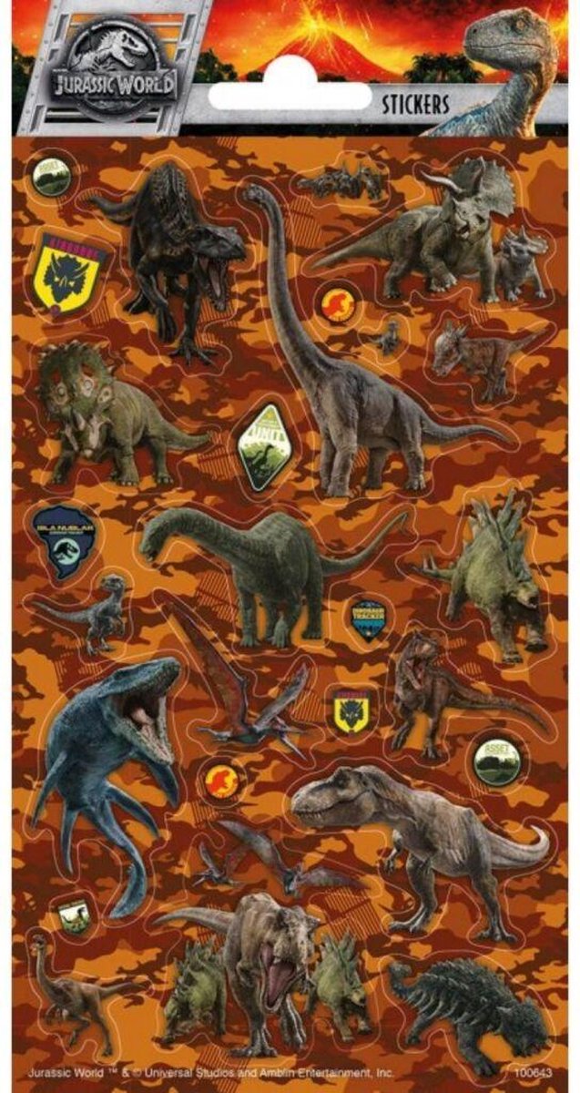 Jurassic World Stickers