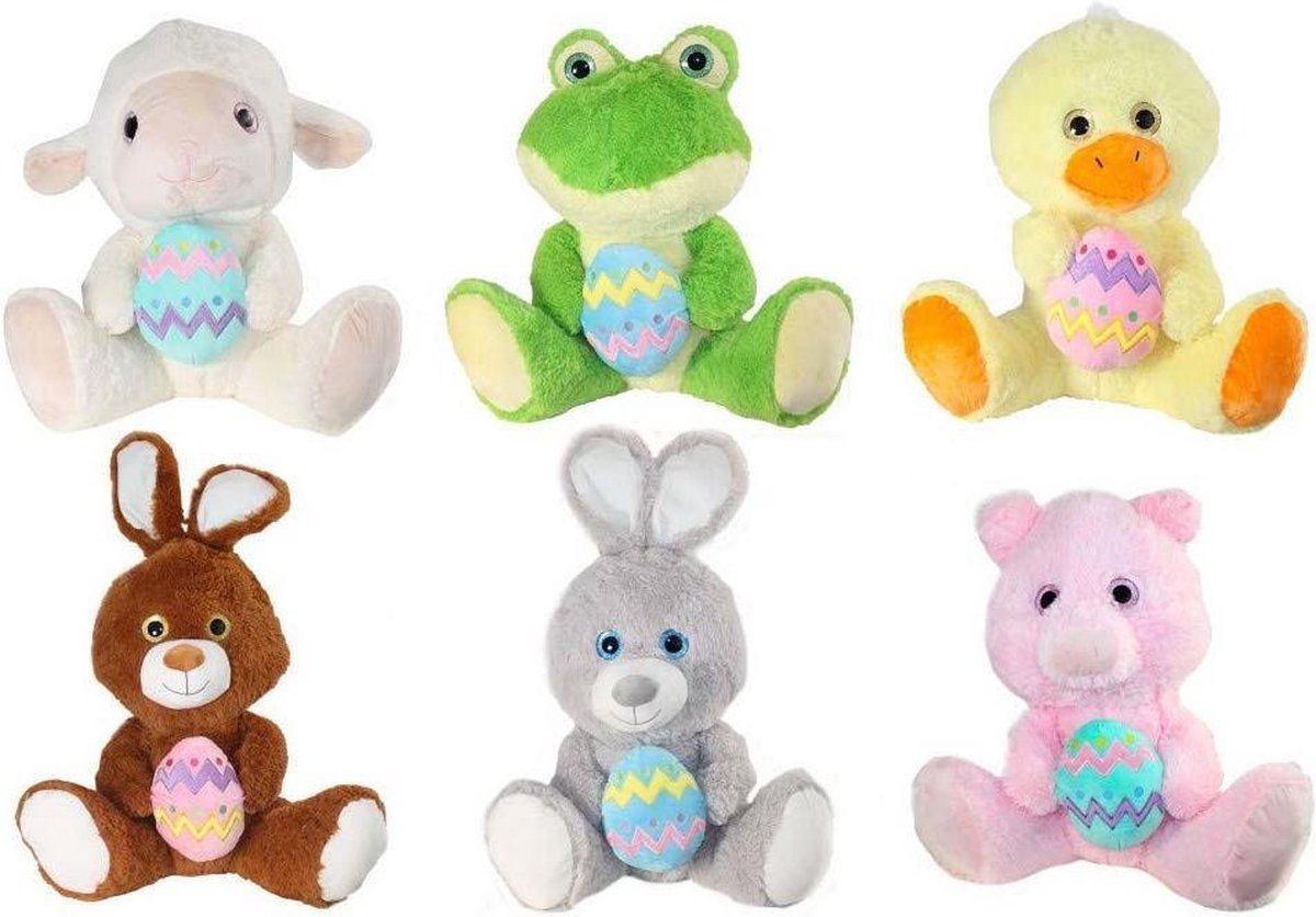 Pluche Dierenknuffel 80 cm Assorti