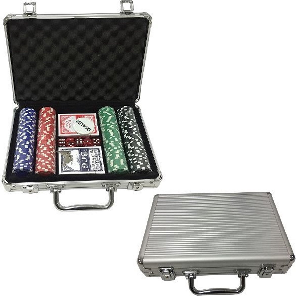 Poker Set in Aluminium Koffer