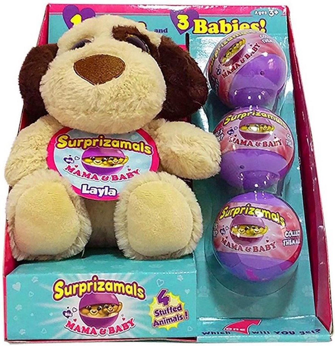 Surprizamals Knuffel met 3 Surprizamals Babys Assorti