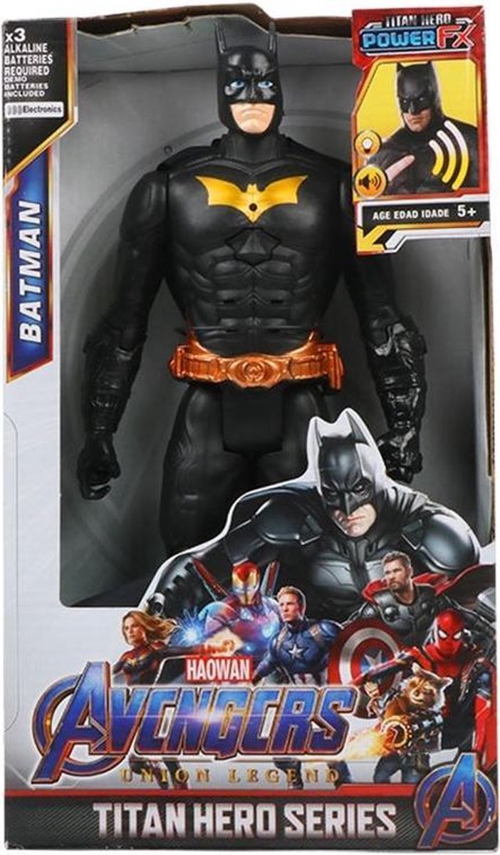 Batman Actiefiguur - Batman Speelgoed - Batman Pop - Speelgoed Jongens - Superhelden Speelgoed - Lichtgevend - 30Cm