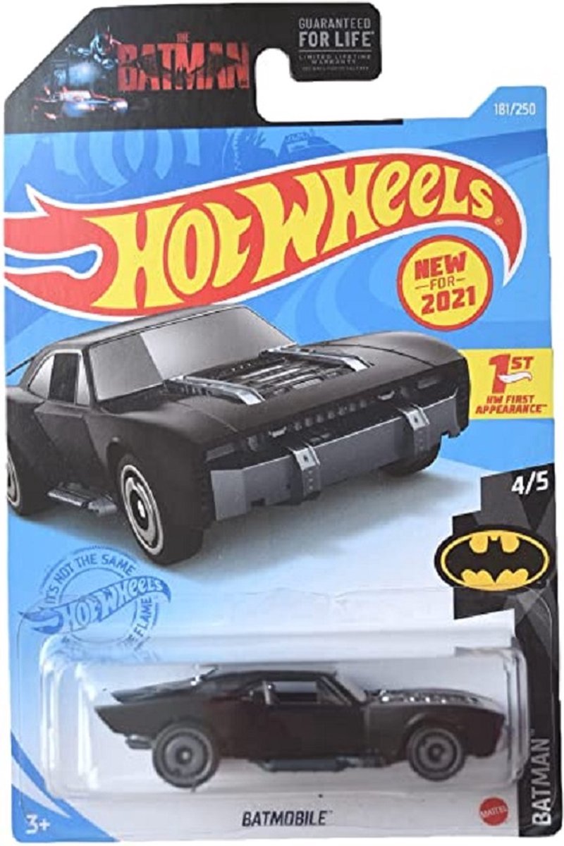 Hot Wheels Batman Voertuigen: Batmobile 7 Cm