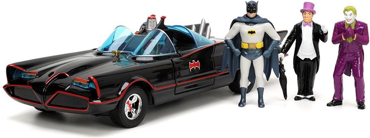 JADA - DC - Batman, Robin, The Penguin, The Joker & Batmobile - 1:24