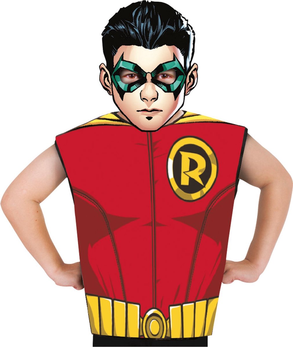 Robin™ t-shirt en masker voor kinderen - Verkleedkleding