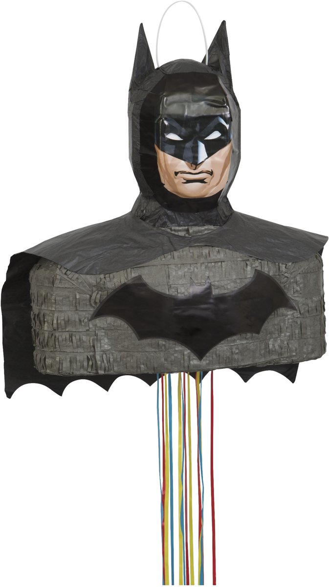 Zwarte en grijze Batman™ pinata - Feestdecoratievoorwerp