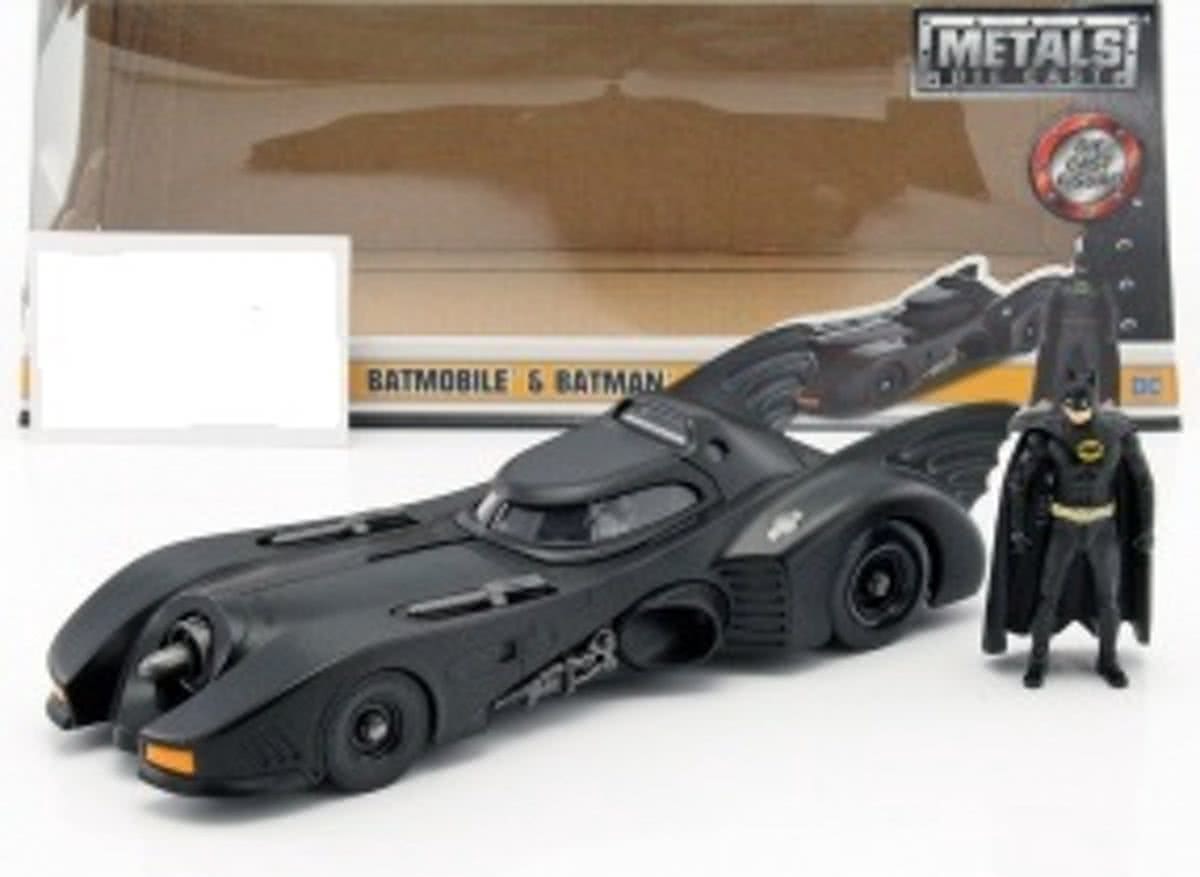 Batmobile met Batman figuur film Batman 1989 1:24 Jada Toys