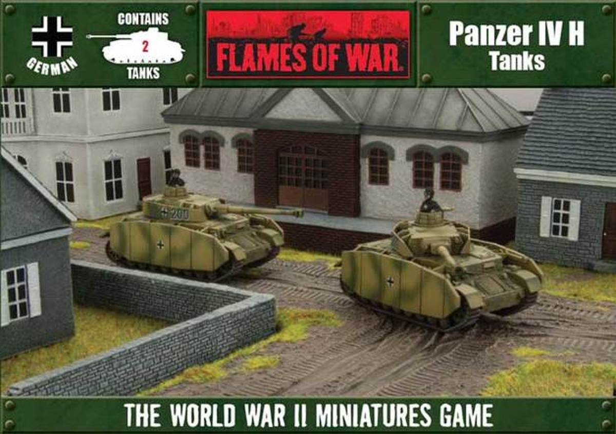 Flames of War Panzer IV H Tanks (2) (plastic)