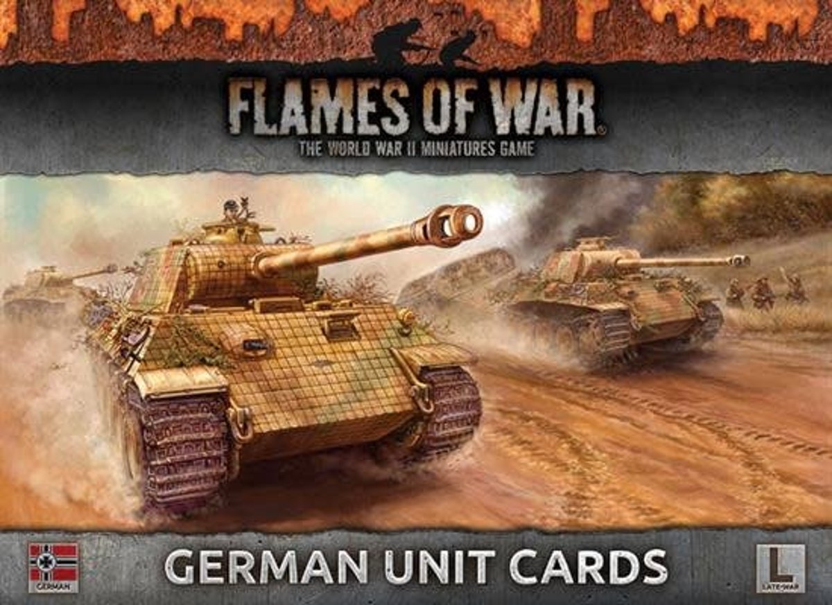 Armies of Late War: German Unit Cards