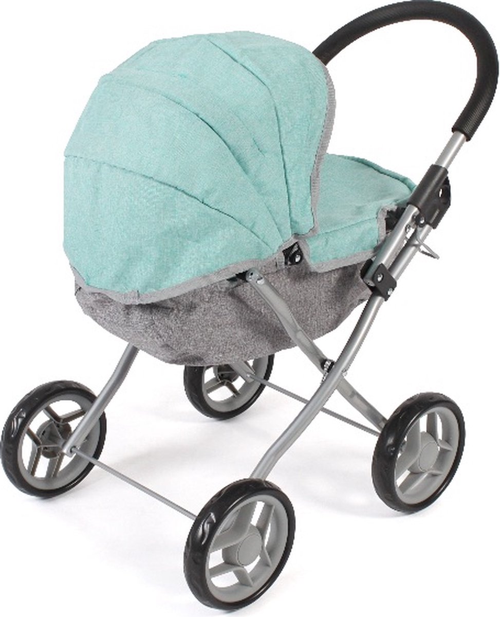 Kleine Poppenwagen Lilli Melange Mint