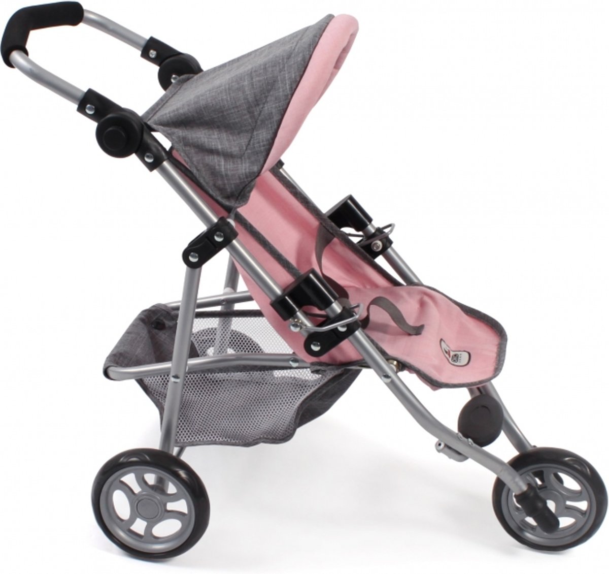   Poppenbuggy jogging Lola (lichtgrijs/roze)