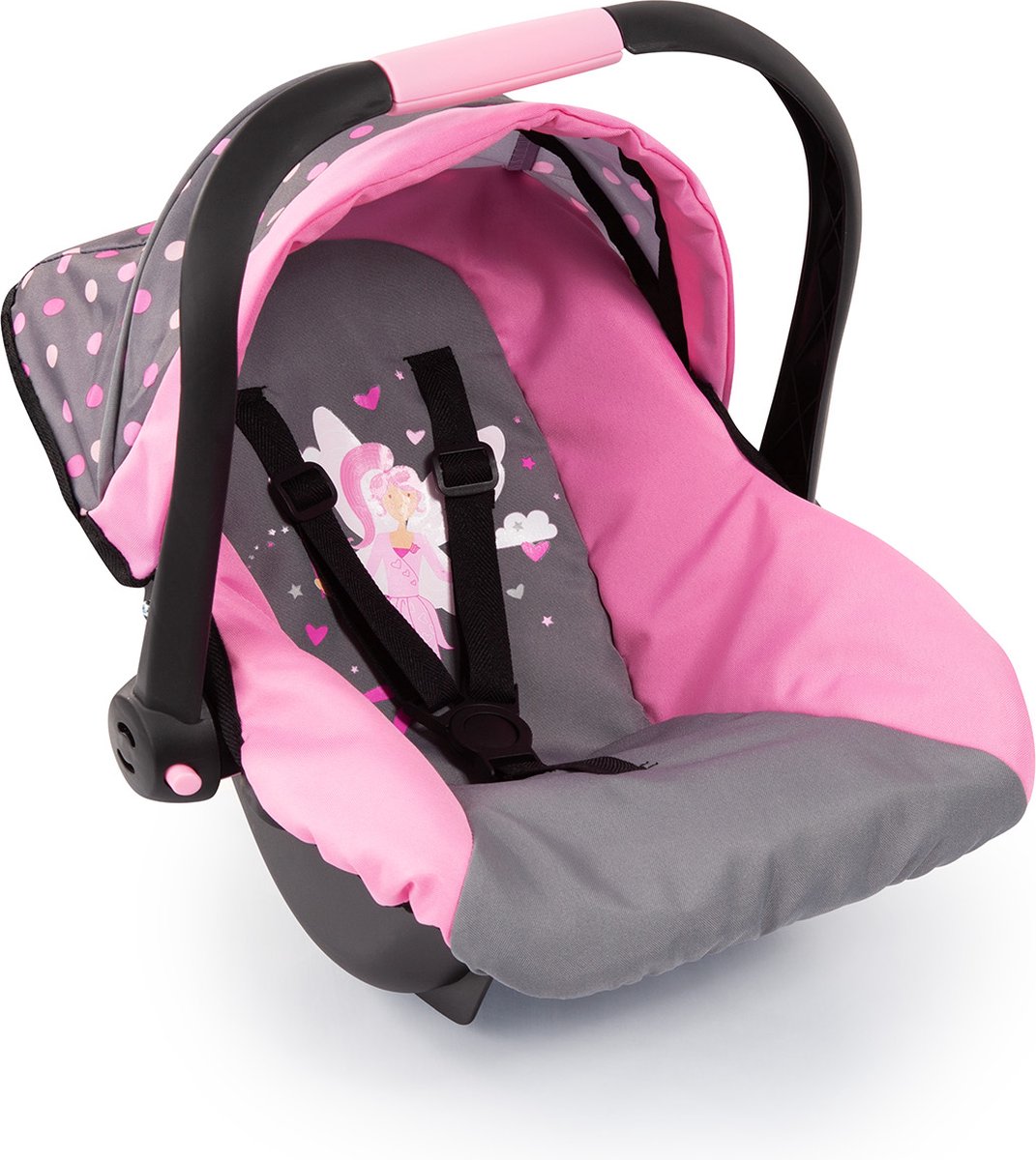   - Autostoeltje Deluxe Car Seat voor poppen - Roze met Fee
