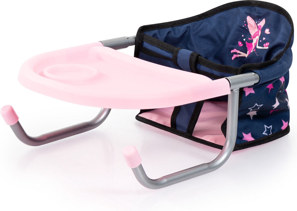   - Tafelstoel, poppen kinderstoel, blauw fee