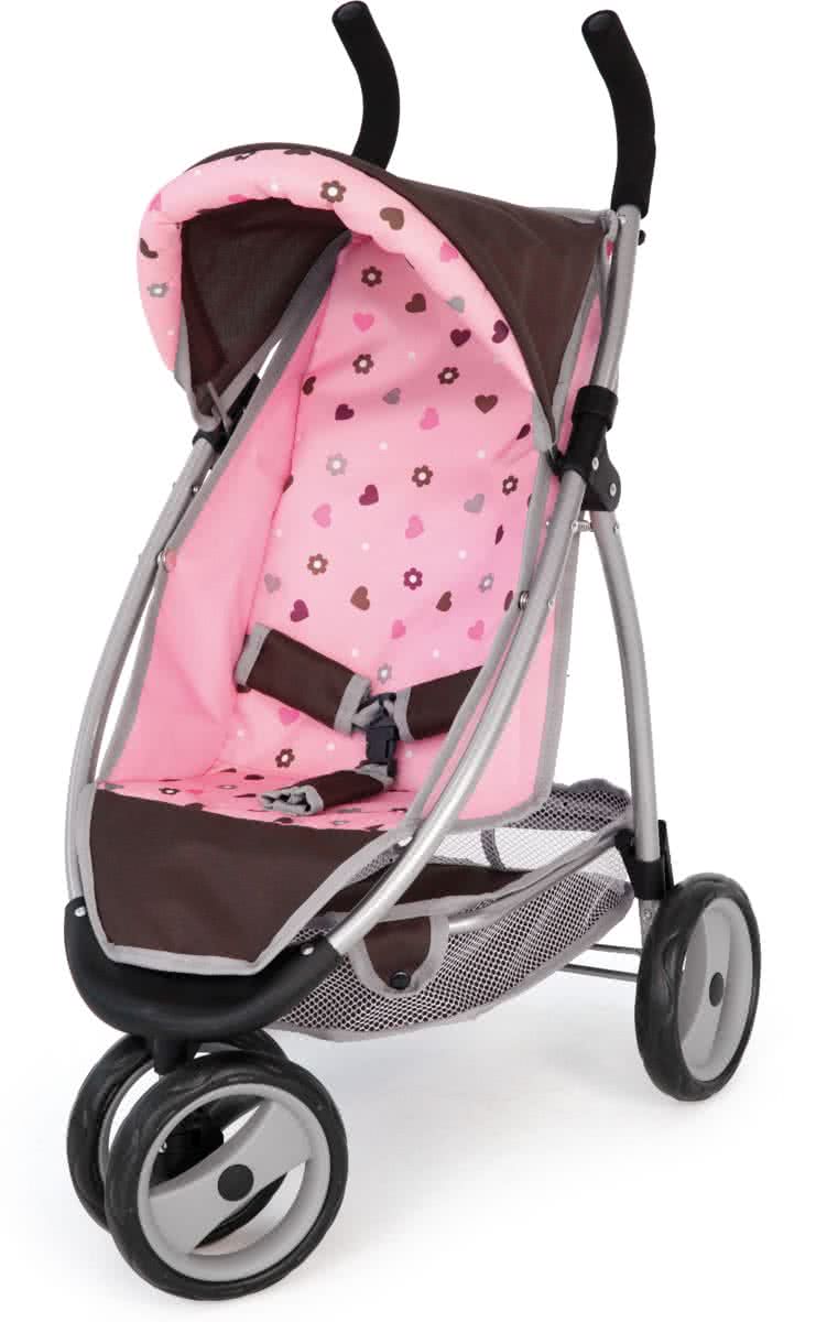 Bayer Poppenwagen Jogger Sport - Bruin/Roze