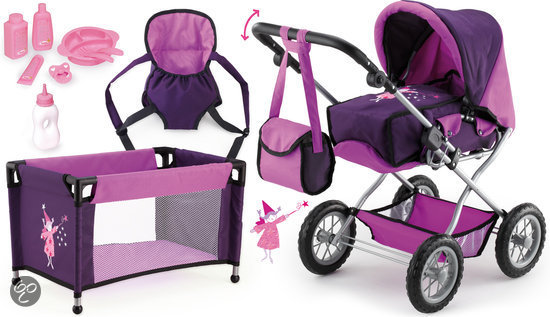   Poppenwagen MEGA Set Combi Grande