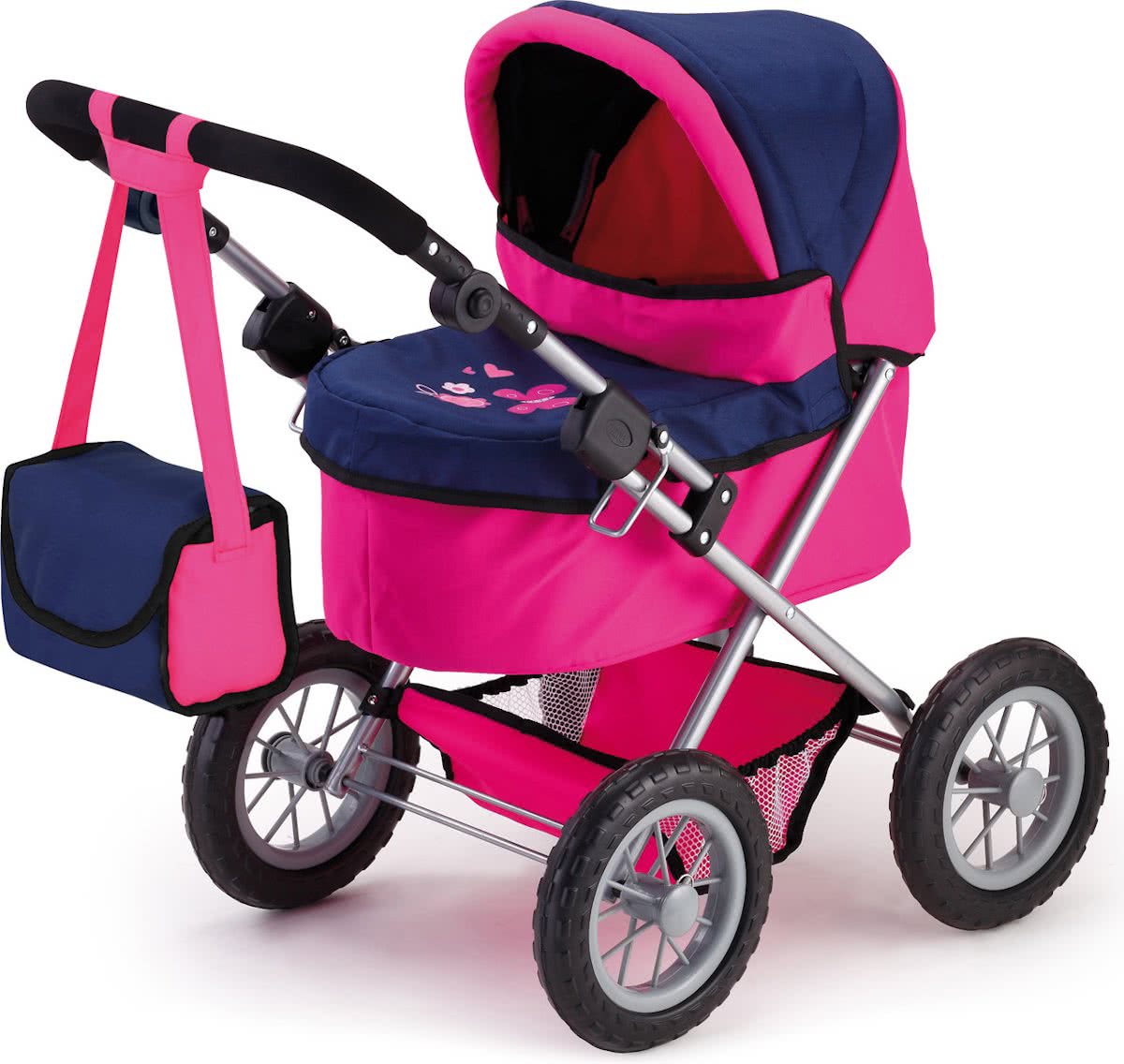 Bayer Poppenwagen Trendy - Roze/Paars