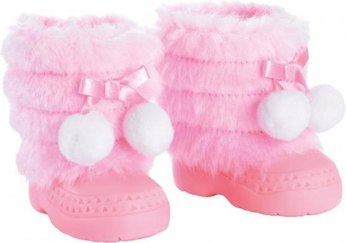 Winterlaarzen voor poppen roze