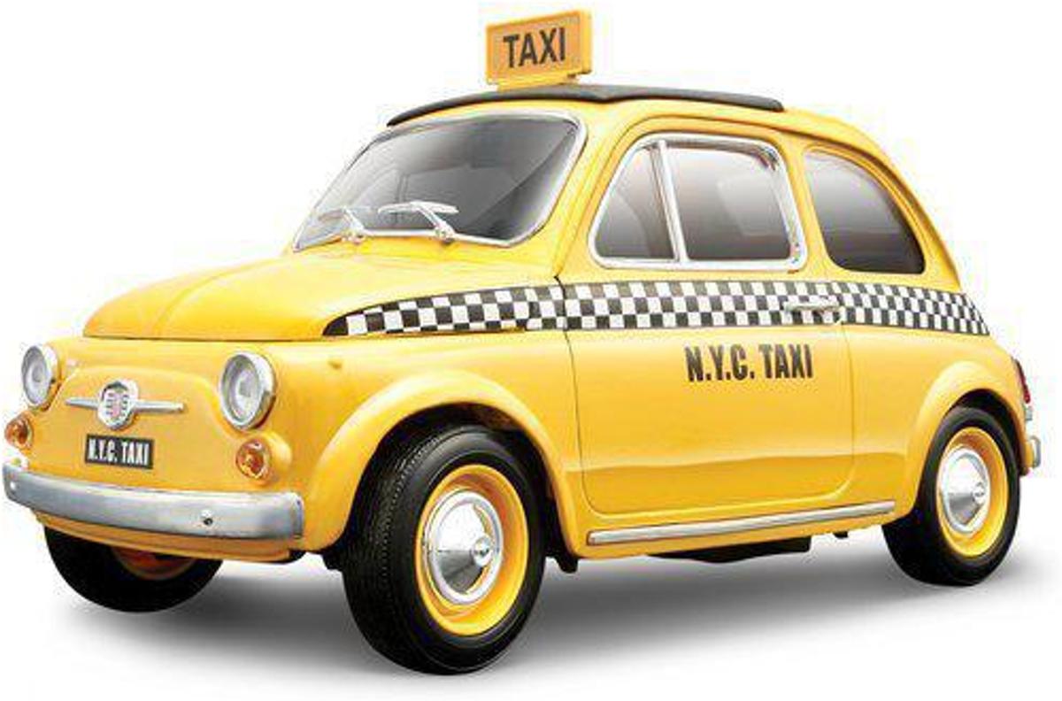 Bburago Fiat 500 Taxi - 1:18