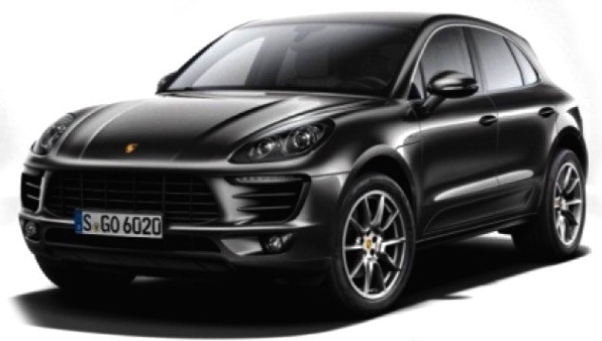 Bburago Porsche Macan  1:24 zwart