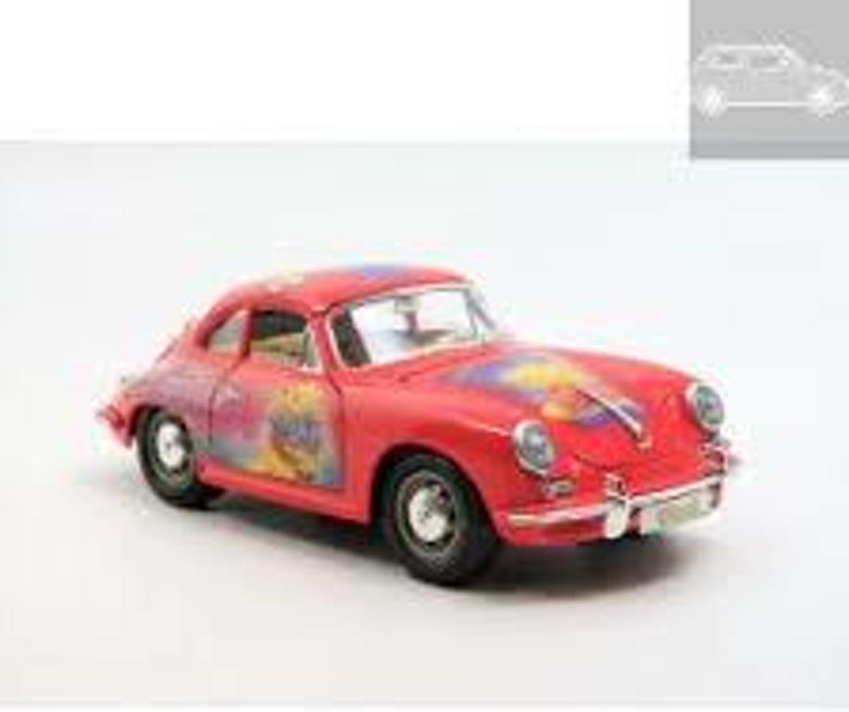 Disney Pooh Beer Porsche 356 Toycar