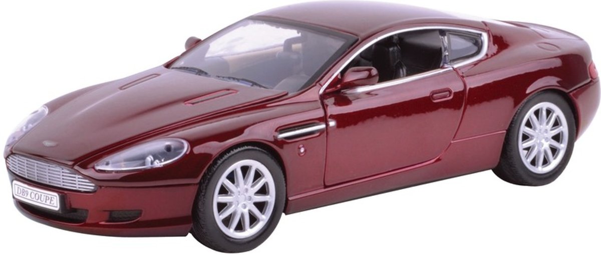 Modelauto Aston Martin DB9 rood 1:18 - Speelgoed auto schaalmodel