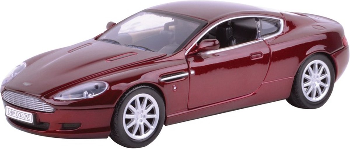 Modelauto Aston Martin DB9 rood 1:24 - speelgoed auto schaalmodel