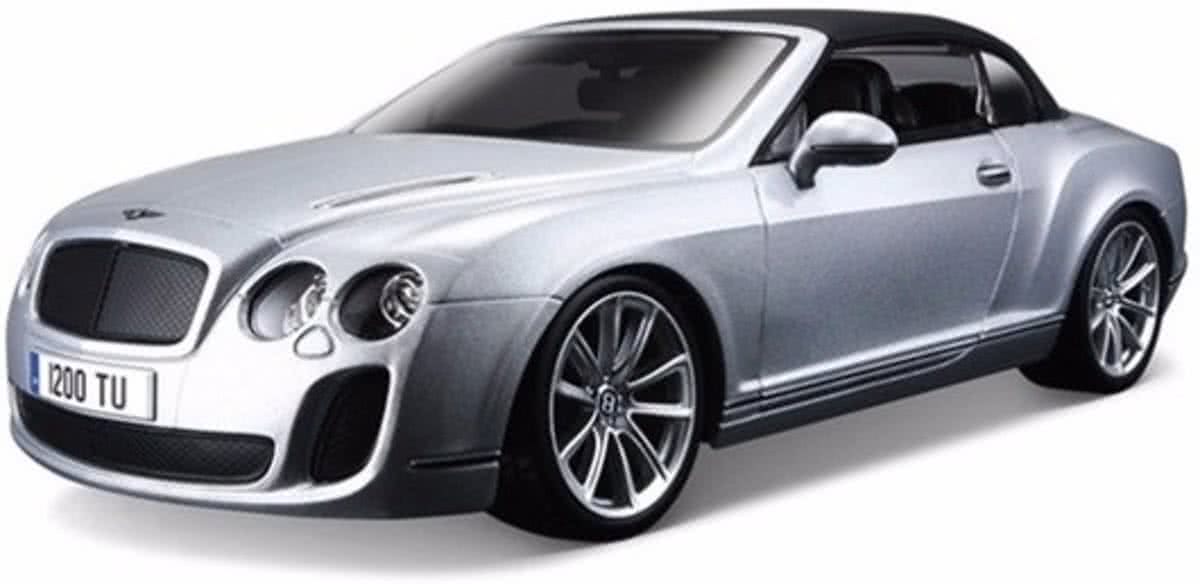 Modelauto Bentley Continental 1:18 zilver