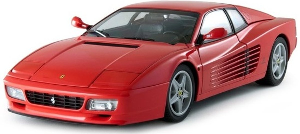 Modelauto Ferrari 512 Testarossa 1984 rood 1:43 - speelgoed auto schaalmodel