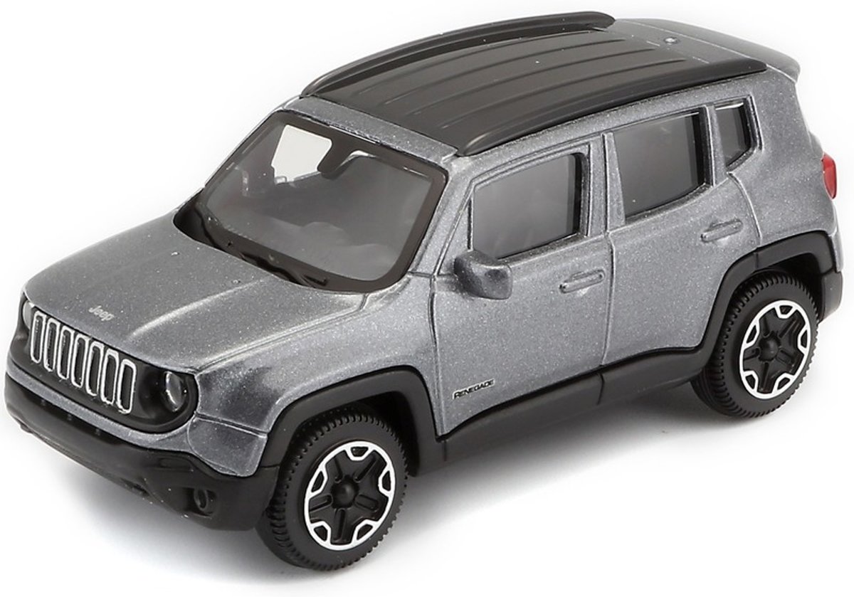 Modelauto Jeep Renegade grijs metallic 1:43 - speelgoed auto schaalmodel