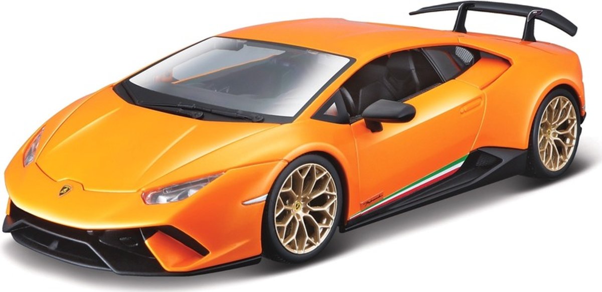 Modelauto Lamborghini Huracan Performante oranje 1:24 - speelgoed auto schaalmodel