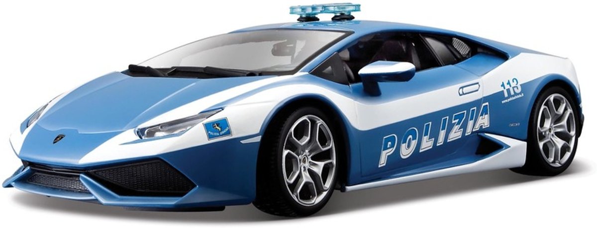 Modelauto Lamborghini Huracan politie 1:43 - speelgoed auto schaalmodel