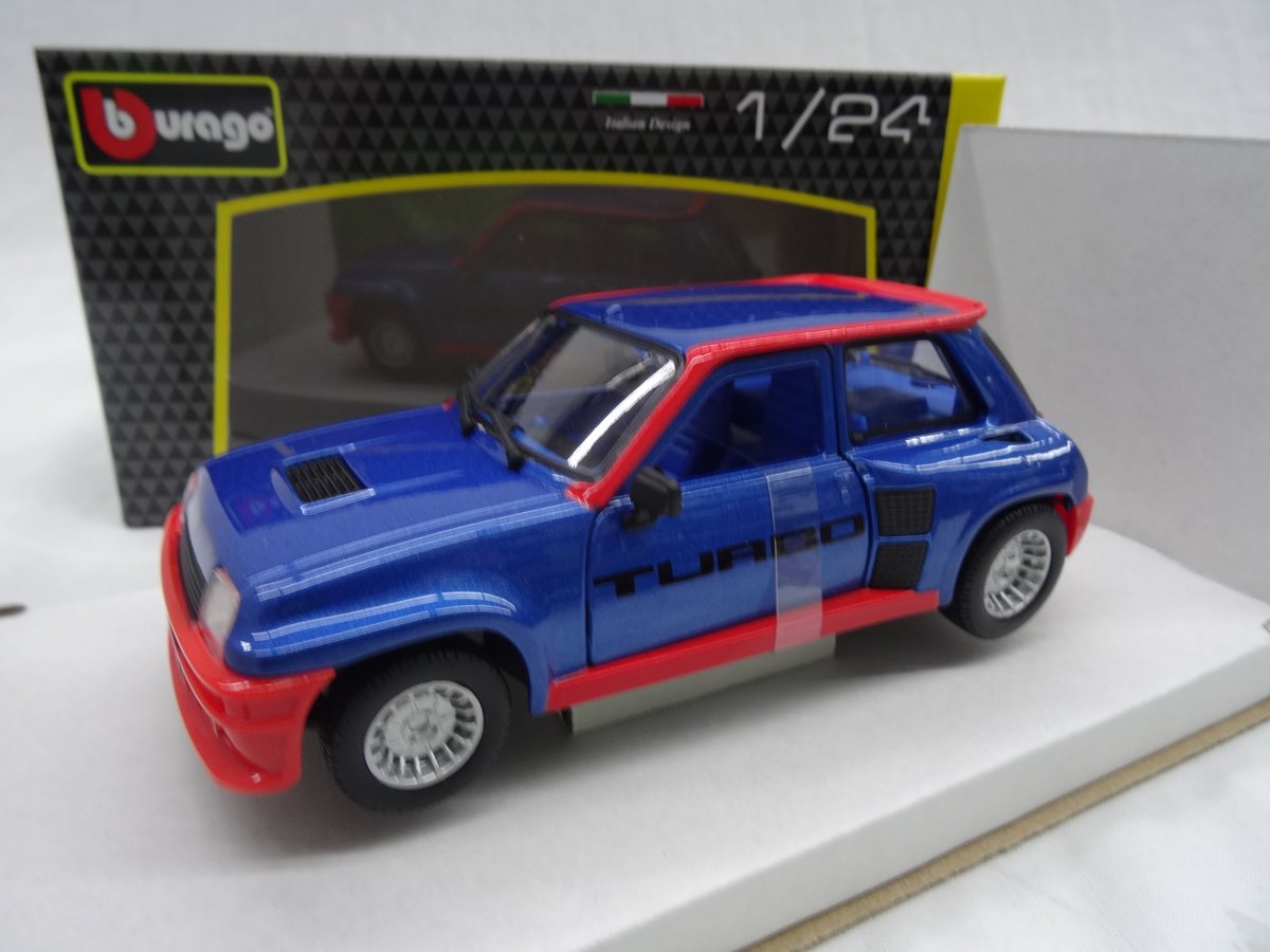 Renault 5 Turbo Blauw 1-24 Burago