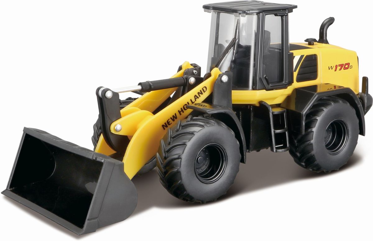 Vrachtauto Bburago New Holland Wiellader schaal 1:50