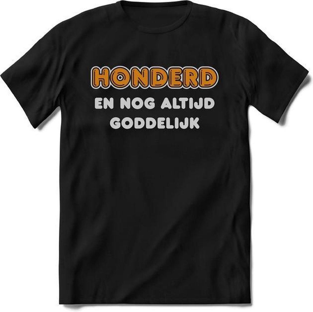 100 Jaar Goddelijk - Feest kado T-Shirt Heren / Dames - Goud / Zilver - Perfect Verjaardag Cadeau Shirt - grappige Spreuken, Zinnen en Teksten.