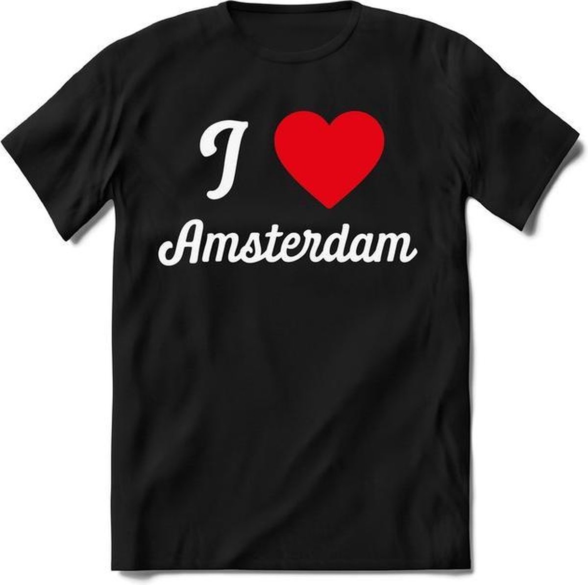 Amsterdam - Rood - T-Shirt Heren / Dames  - Nederland / Holland Souvenirs Cadeau Shirt - grappige Spreuken, Zinnen en Teksten.