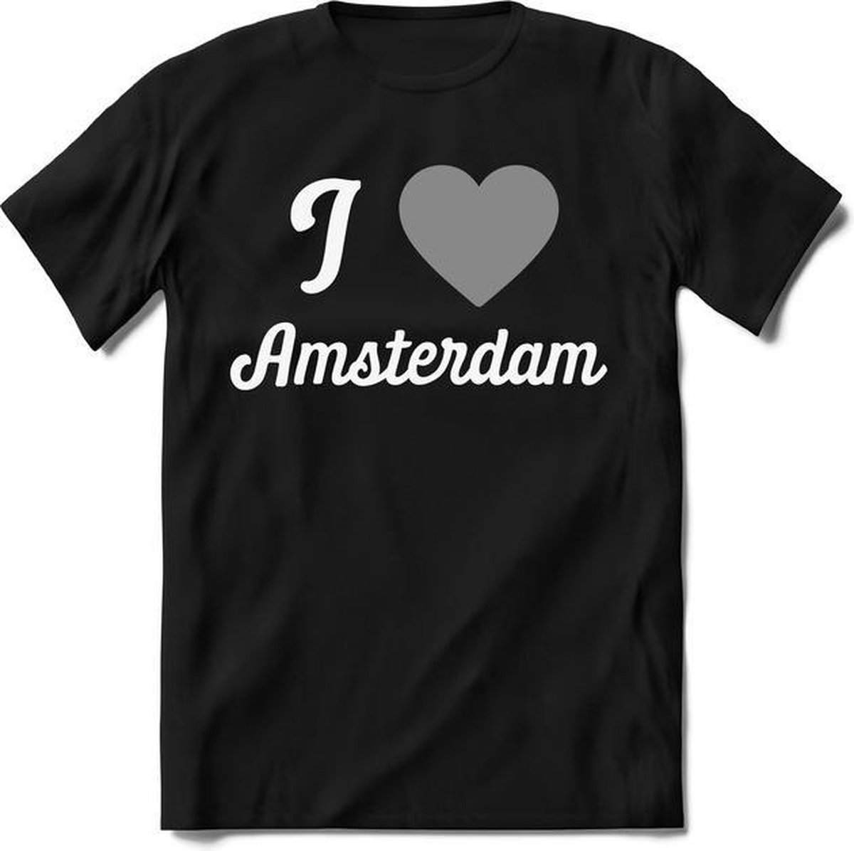 Amsterdam - Zilver - T-Shirt Heren / Dames  - Nederland / Holland Souvenirs Cadeau Shirt - grappige Spreuken, Zinnen en Teksten.