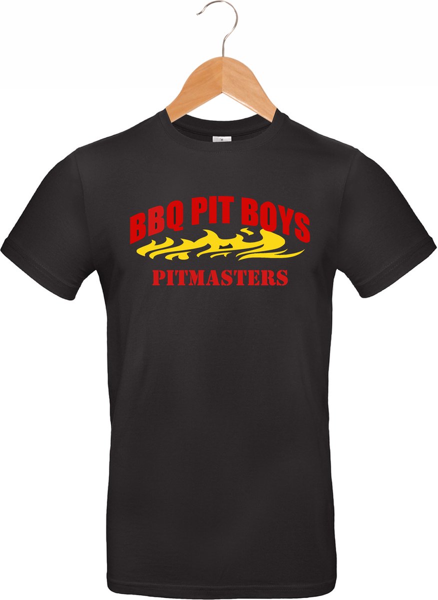 Barbecue T-shirt - BBQ Pit Boys - Pitmasters - cadeau Vaderdag - verjaardag - Barbecue - zwart - maat 3XL