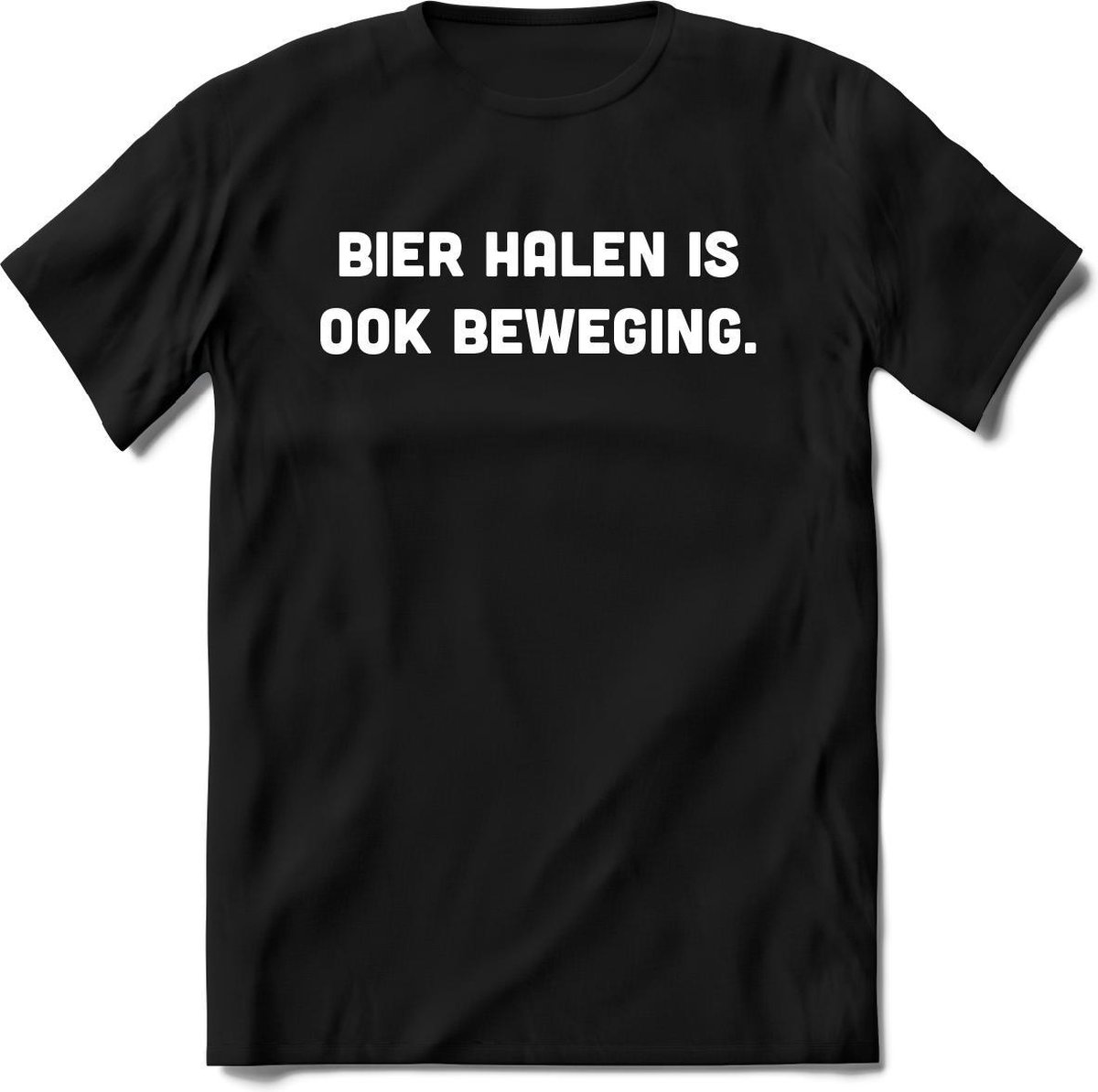 Bier halen is ook beweging T-Shirt Heren / Dames - Perfect bier Cadeau Shirt - bierpakket spreuken drank teksten en grappige zinnen