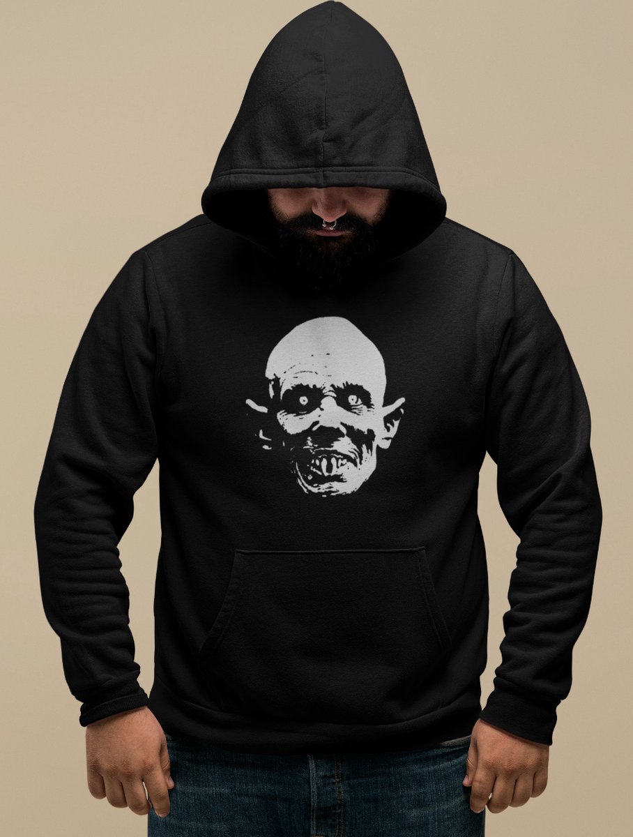 Halloween Hoodie - Nosferatu Face (MAAT 3XL - UNISEKS FIT) - Halloween kostuum voor volwassenen - Dames & Heren