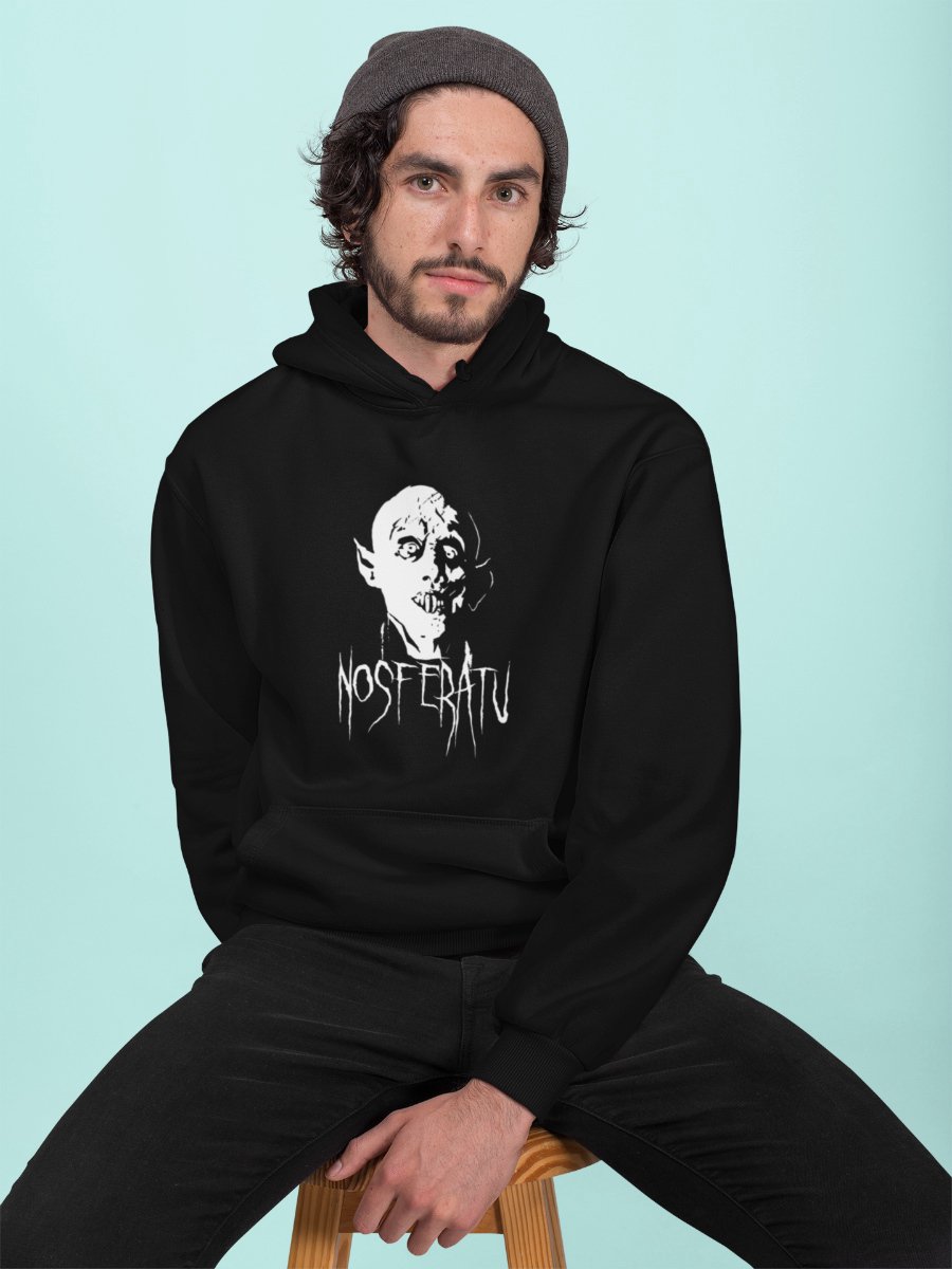 Halloween Hoodie - Nosferatu Name & Face (MAAT 3XL - UNISEKS FIT) - Halloween kostuum voor volwassenen - Dames & Heren