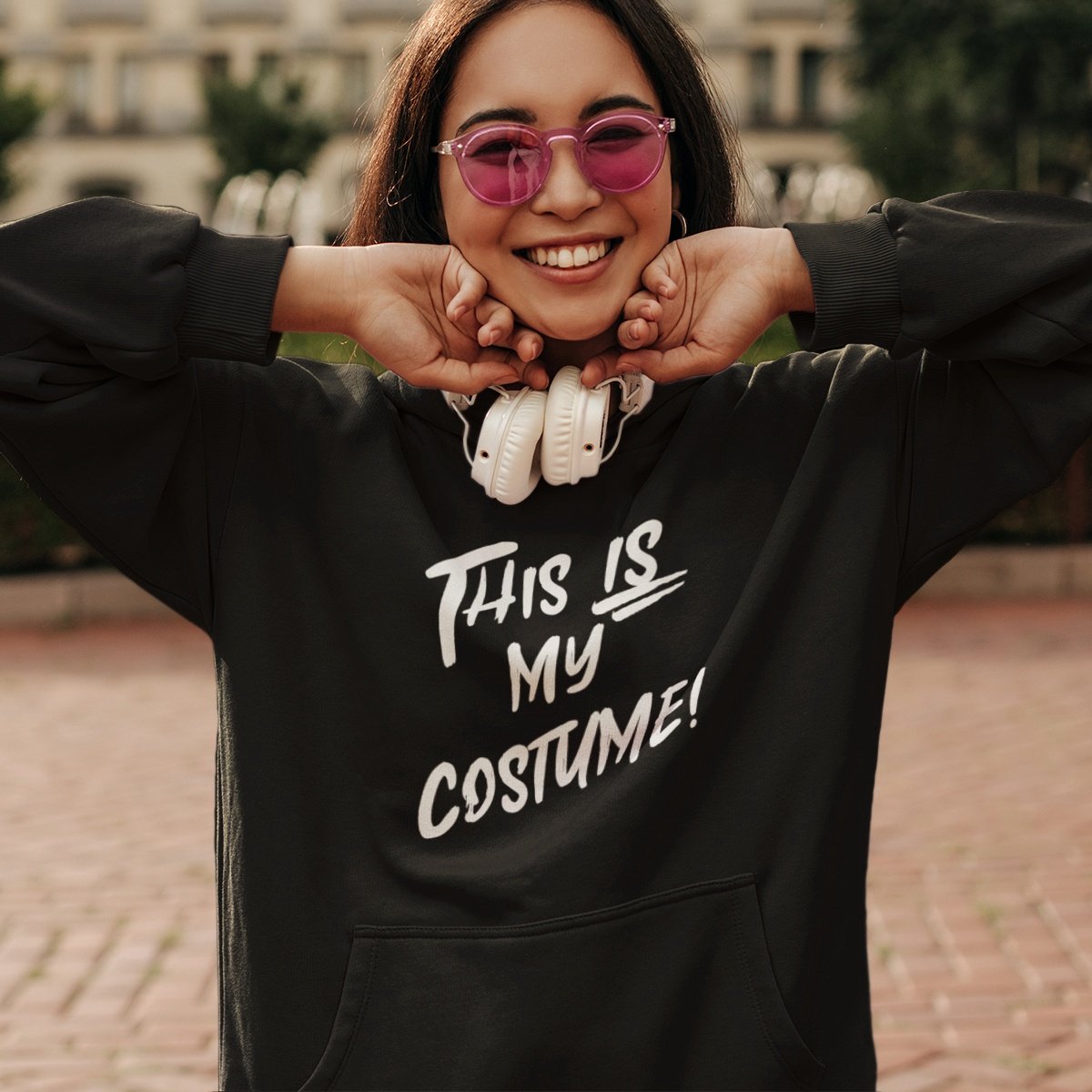 Halloween Hoodie - This Is My Costume (MAAT 3XL - UNISEKS FIT) - Halloween kostuum voor volwassenen - Dames & Heren