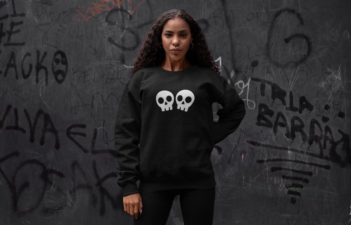 Halloween Trui - Skulls (MAAT L - UNISEKS FIT) - Halloween kostuum voor volwassenen - Dames & Heren