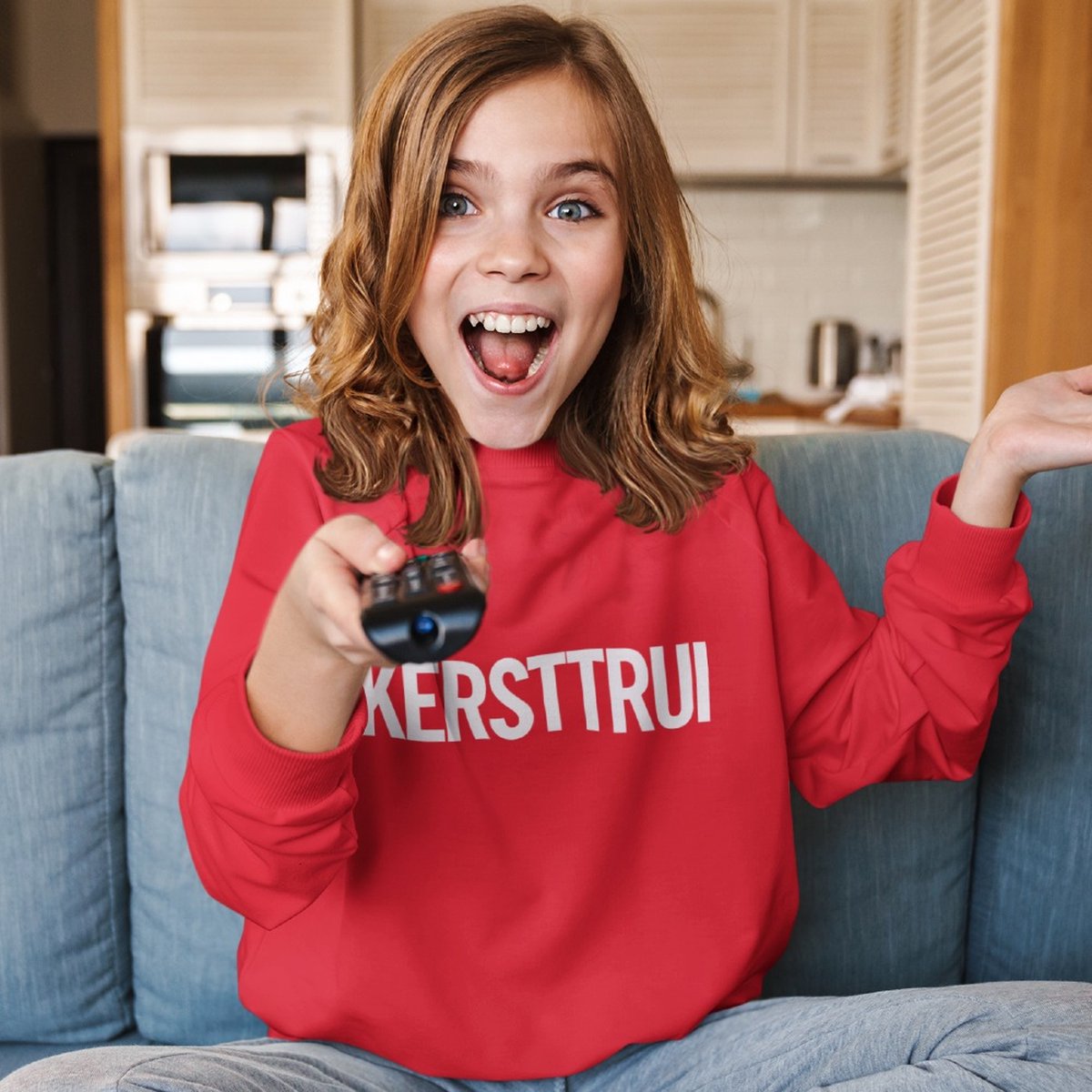 Kersttrui Rood Kind - Kersttrui (12-14 jaar - MAAT 158/164) - Kerstkleding voor jongens & meisjes