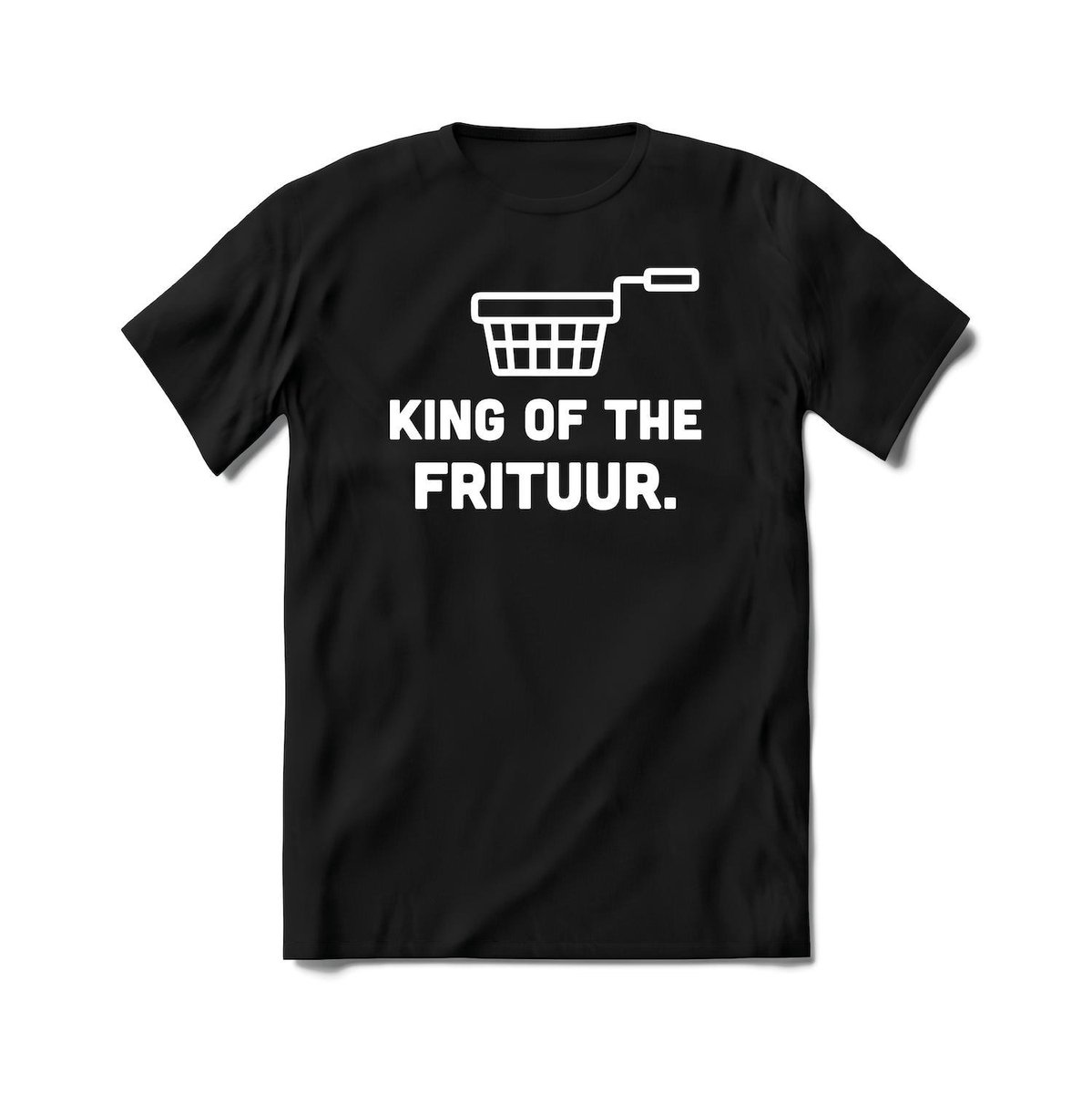 King Of The Frituur - Snacks T-Shirt Heren / Dames - Perfect Eten en Drinken shirt Cadeau - grappige Frituur, Fastfood en Dranken Spreuken, Zinnen en Teksten.