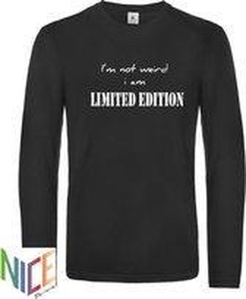 Longsleeve Limited Edition zwart maat S