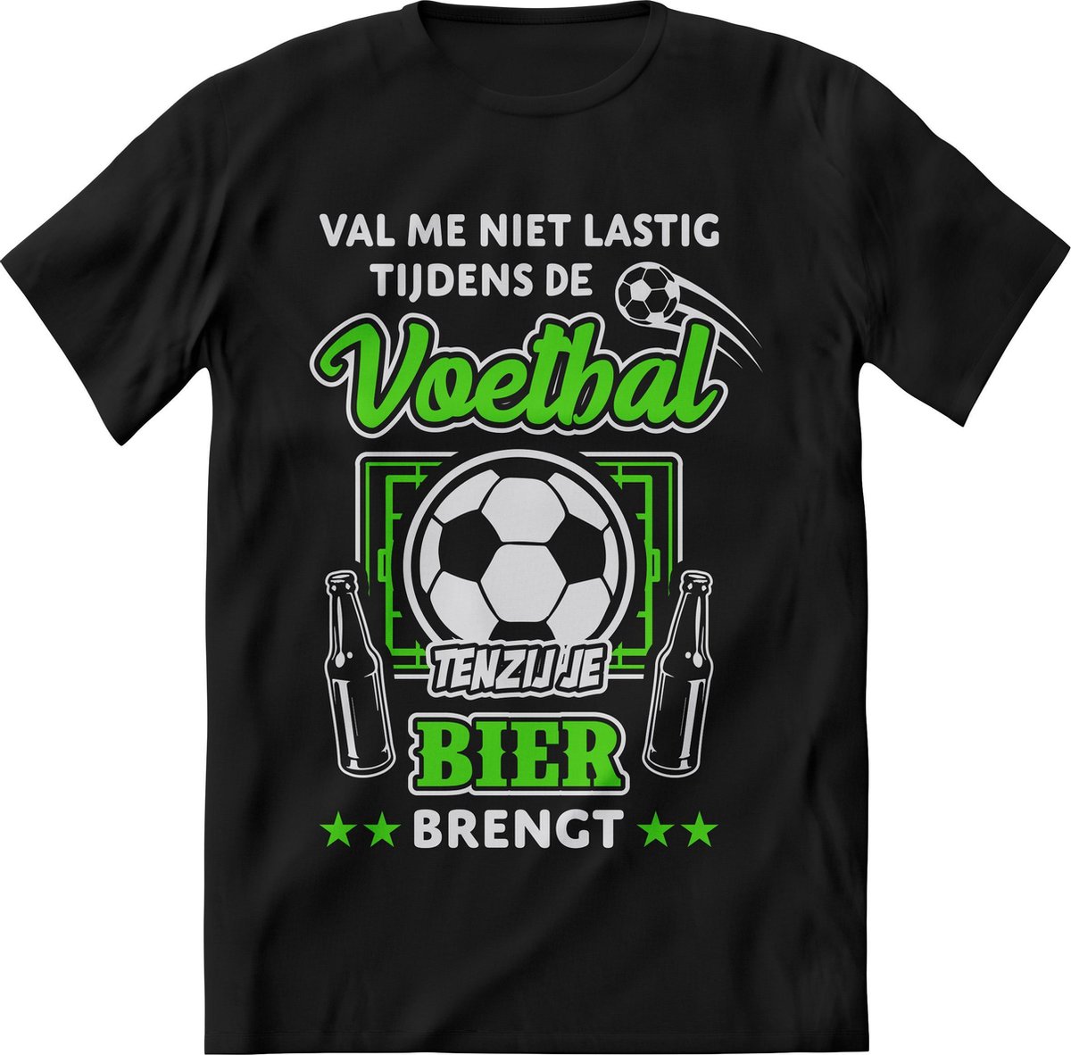 Val me niet lastig tijdens de voetbal T-Shirt –  Grappige sport en bier teksten, quotes, uitspaak en kreten – Perfecte derde helft slagzin en kreet tshirt cadeau – Tekst Shirt print korte mouw - kleding Maat 3XL