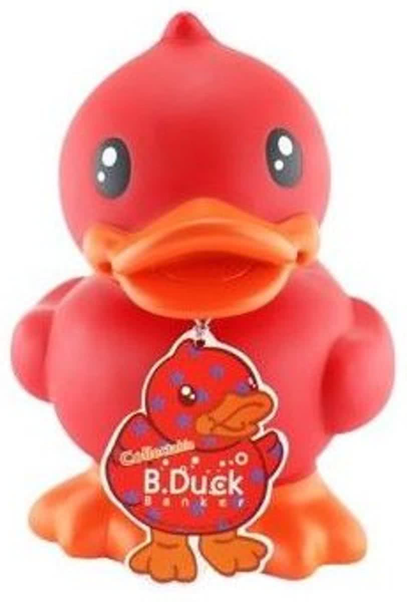 Bduck Spaarpot eend mini - Kleur - Rood