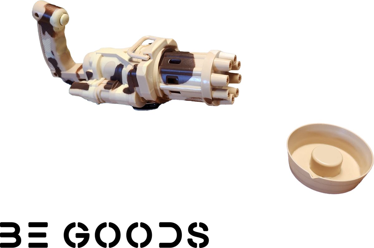   - Gatling Electric Bubble Gun Camo Licht -  machine -   pistool -   -  machine voor kinderen - Bellenblazer - Elektrische bellenblaas