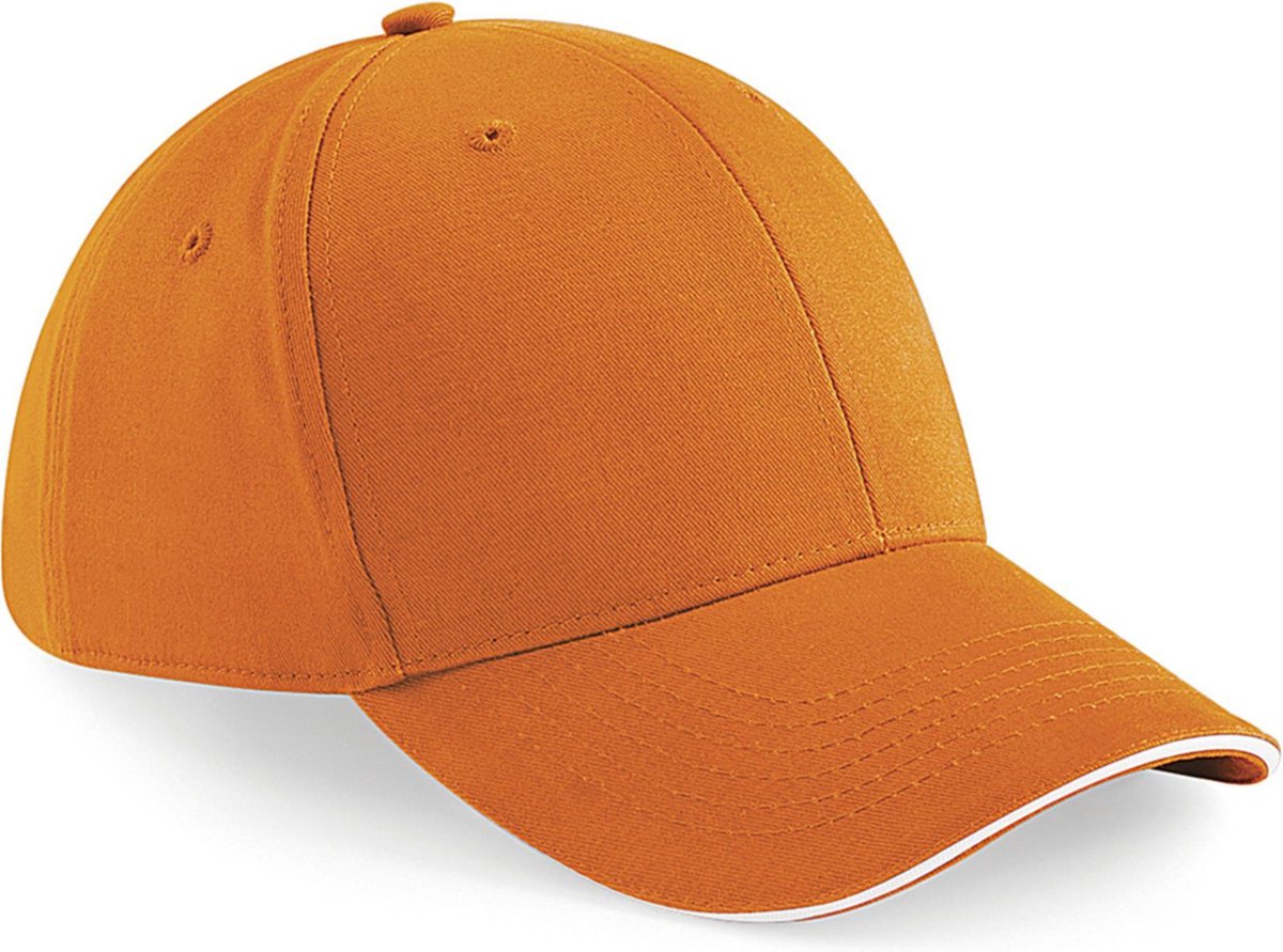 6-panel Oranje supporters baseballcap - Fan artikelen/feestartikelen - Petjes voor koningsdag voor volwassenen