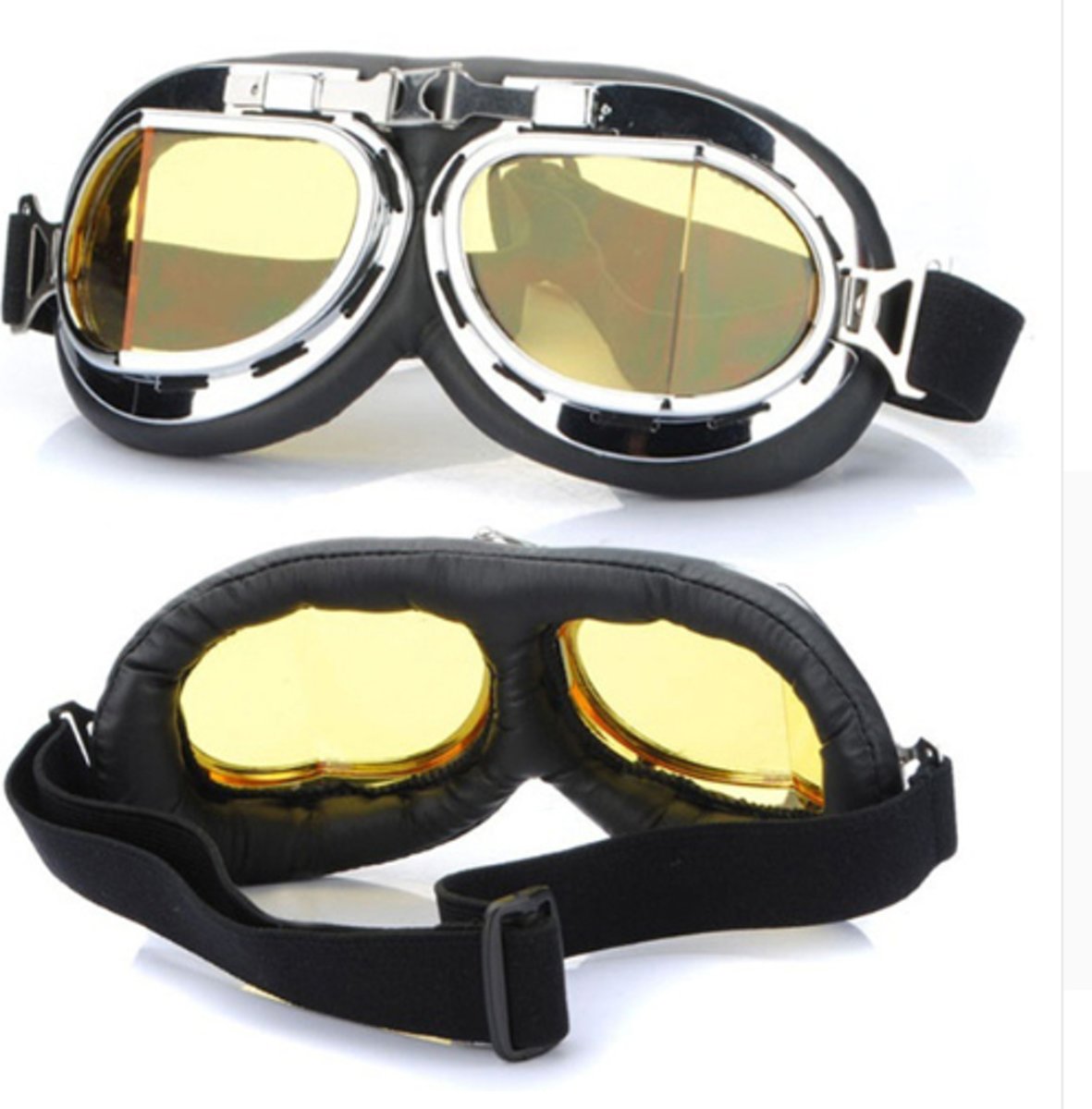 Steampunk Gothic Goggles Flying Scooter Helm Bril Cool Steampunk Bril Glazen Cosplay Lassen Steampunk Gothic Goggles Flying Scooter Helmet Glasses Cool Steampunk Goggles Glasses Cosplay Welding